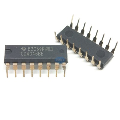 CD4046BE 原装进口全新 德洲TI CMOS 锁相环 DIP-16 CD4046