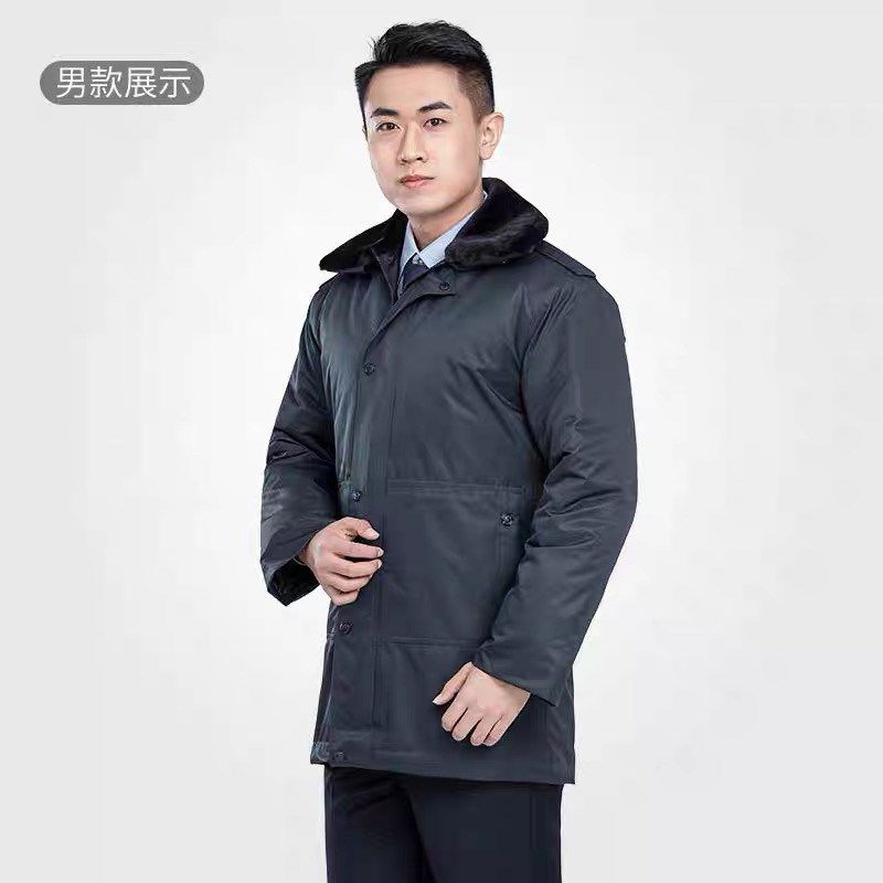 2024SHUIWU防寒服棉服大衣冬季防寒服男女常服羊绒大衣羽绒工作服