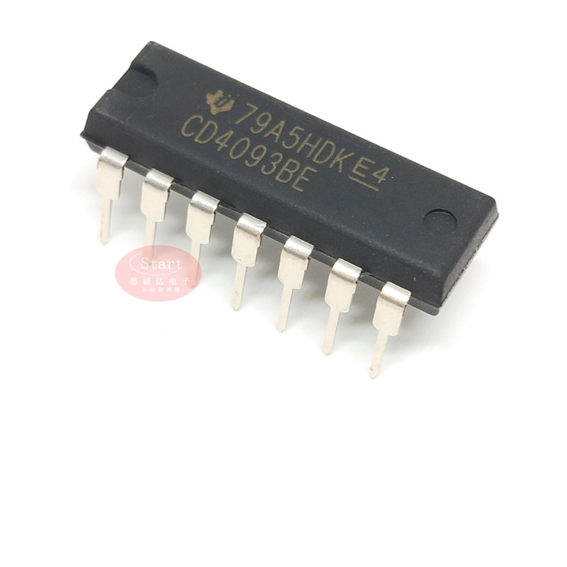 全新原装 CD4093BE DIP-14 直插14P CD4093 施密特触发器 进口