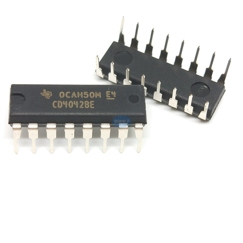 CD4042BE DIP-16 全新原装 进口 CD4042 D型正反器