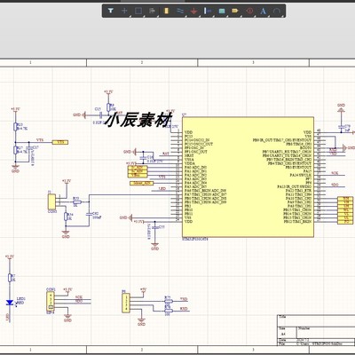 STM32F030 300w220v高压无感FOC无叶风扇方案原理图+PCB+源码文件