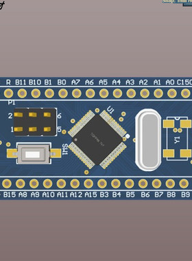 stm32f103c8t6最小系统板 核心板pcb+原理图工程源文件+库文件