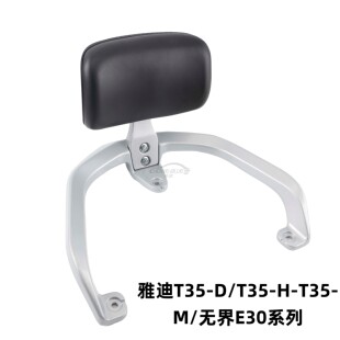 适用于雅迪T35 T35 无界E30系列电动车靠背衣尾架靠垫