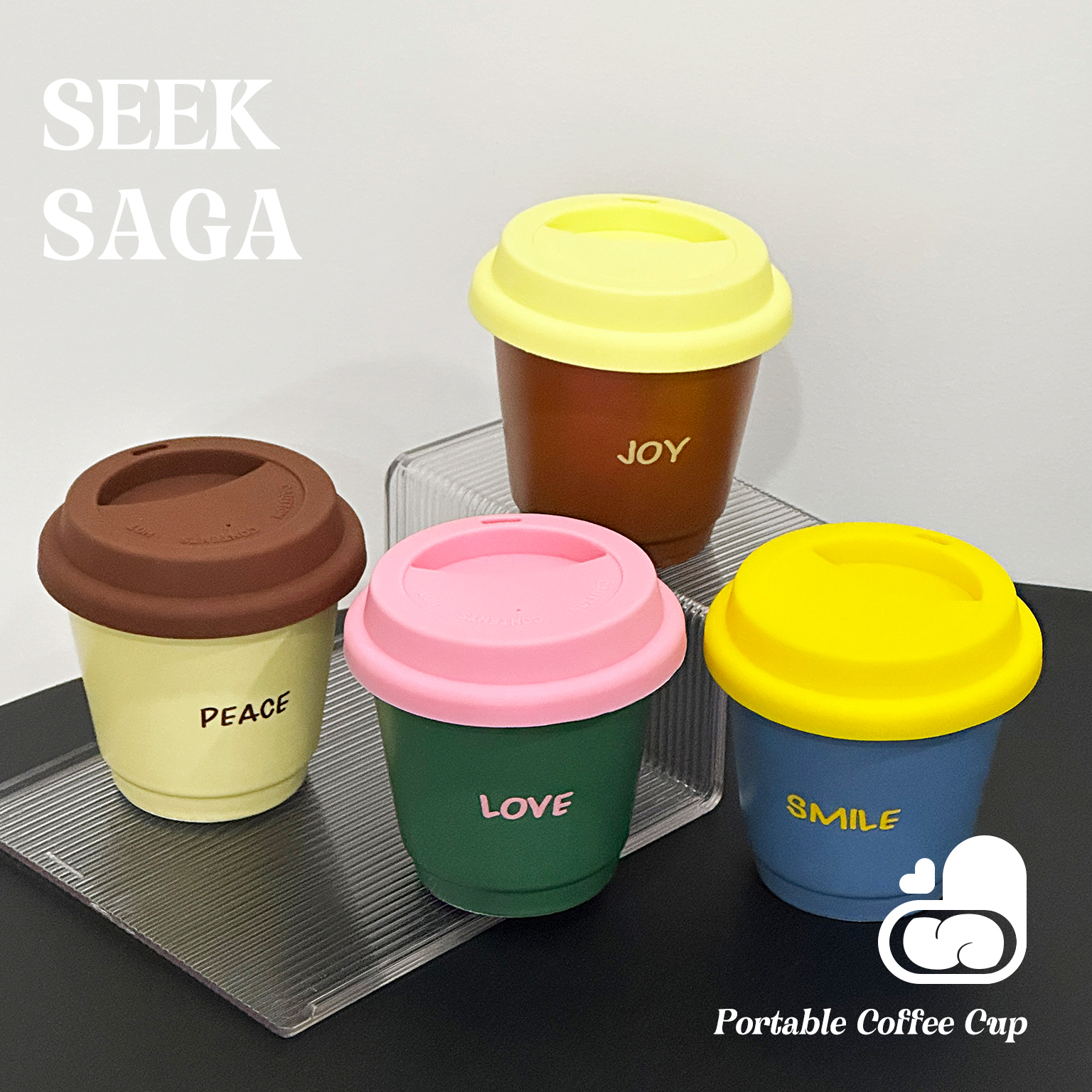 SEEKSAGA原创意早餐多巴胺迷你便携咖啡杯子牛奶早餐随行杯设计感 餐饮具 随手杯 原图主图