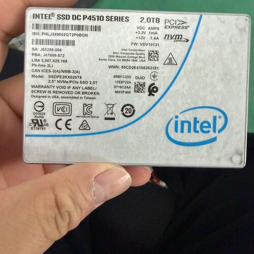 议价Intel SSD DC P4510 2TB企业级固态硬盘，可维修