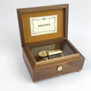 30音上发条手动雷曼士木质音乐盒定制歌曲照片曲目金属机械八音盒