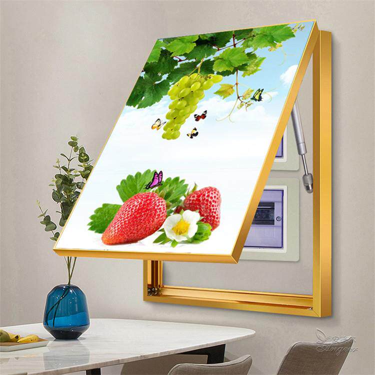 液压电表箱装饰画免打孔现代简约轻奢配电箱遮挡电闸强电源空开箱