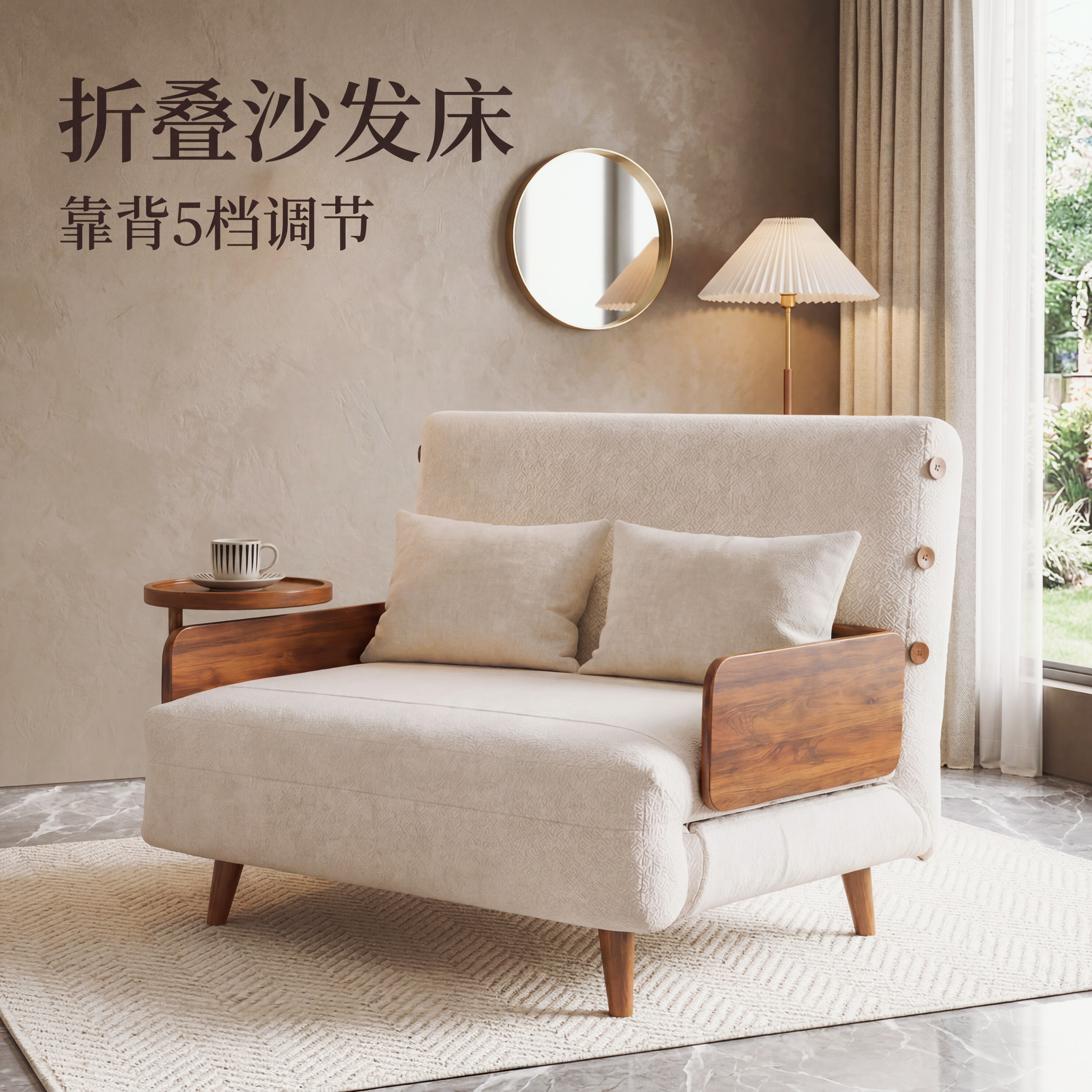沙发床两用折叠床日式2026新款多功能伸缩小户型客厅阳台客厅书房