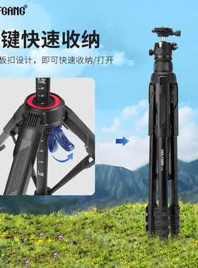 沃尔夫冈相机三脚架摄影支架手机单反相机便携支架微单摄影摄像自拍户外旅行拍照直播录像三角架Z66