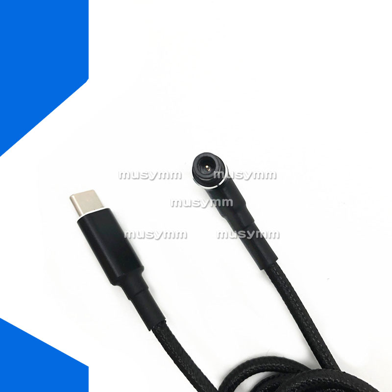 PD转DC圆口带针电源线Typec转6.0*3.7mm充电线诱骗线 华硕转接线