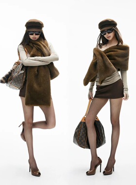 设计气质复古半高polo领褶皱收腰显瘦连衣裙打底A字长裙