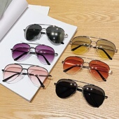 女士开车墨镜男款 新款 超酷偏光太阳镜男韩版 防紫外线钓鱼蛤蟆镜黑