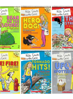 【送音频 悬疑与侦探日记桥梁书】学乐小记者神探希尔德6册 Hilde Cracks The Case大树桥梁章节书英文原版小学生职业启蒙侦探内特