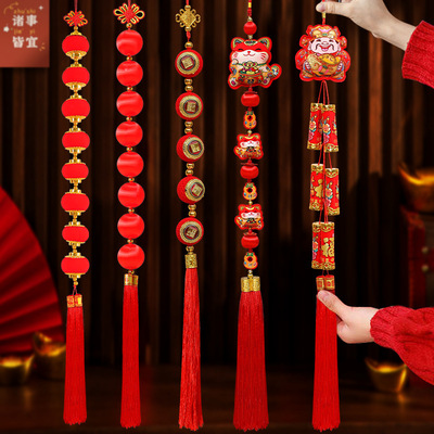 2026马年新年鞭炮灯笼串挂饰春节