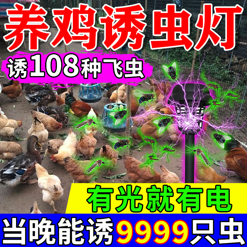 【诱虫养鸡】养殖鸡场诱虫灭蚊灯