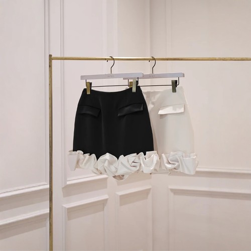 Her lip to 立体花朵半身短裙 设计感小众轻奢公主风甜美优雅