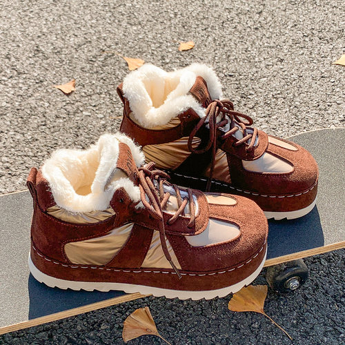 巨好看的加厚加绒大棉鞋