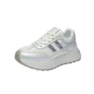 欧货厚底增高华夫德训鞋女款2026早春新款小众百搭休闲运动老爹鞋