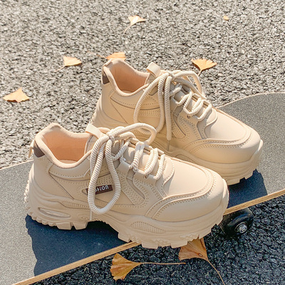 加绒款四季款厚底老爹鞋