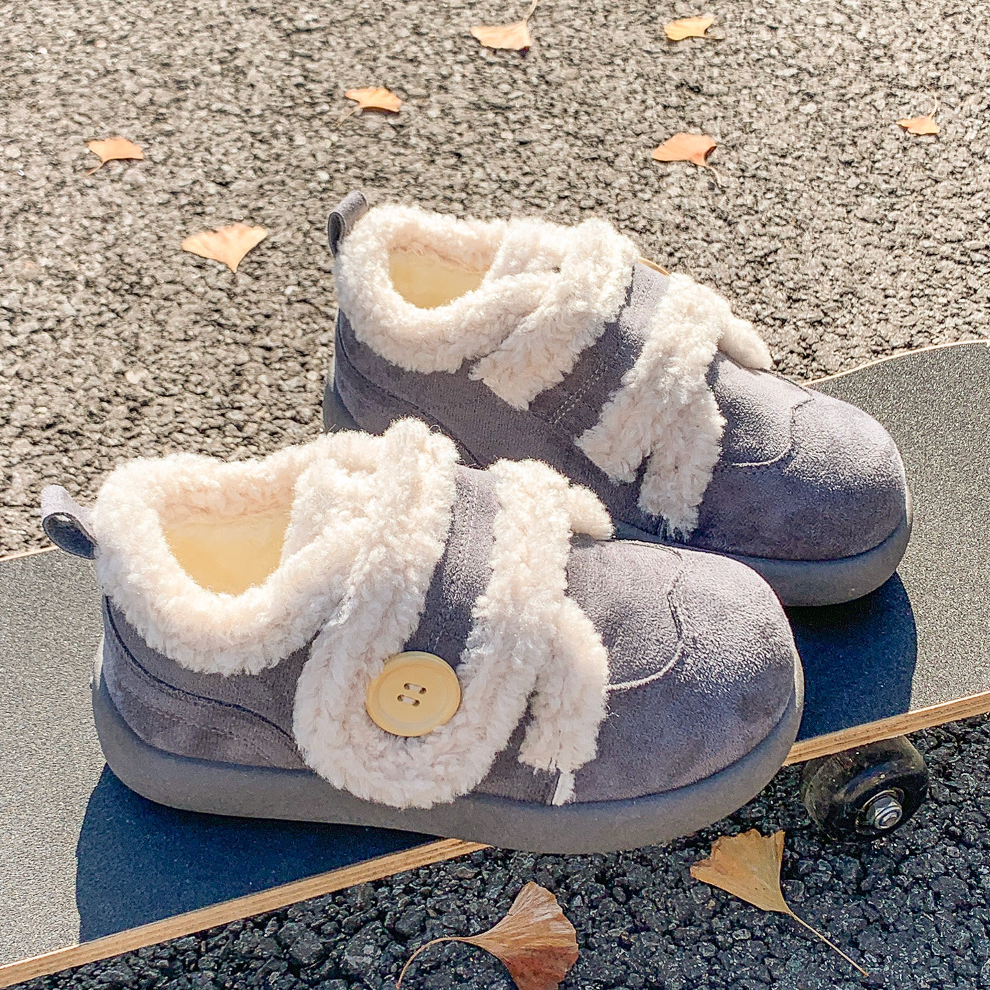 毛毛勃肯鞋子女2025新款爆款冬加绒加厚小个子厚底内增高外穿棉鞋,女鞋,时尚休闲鞋,淘宝优惠券,粉丝福利购,淘宝优惠卷