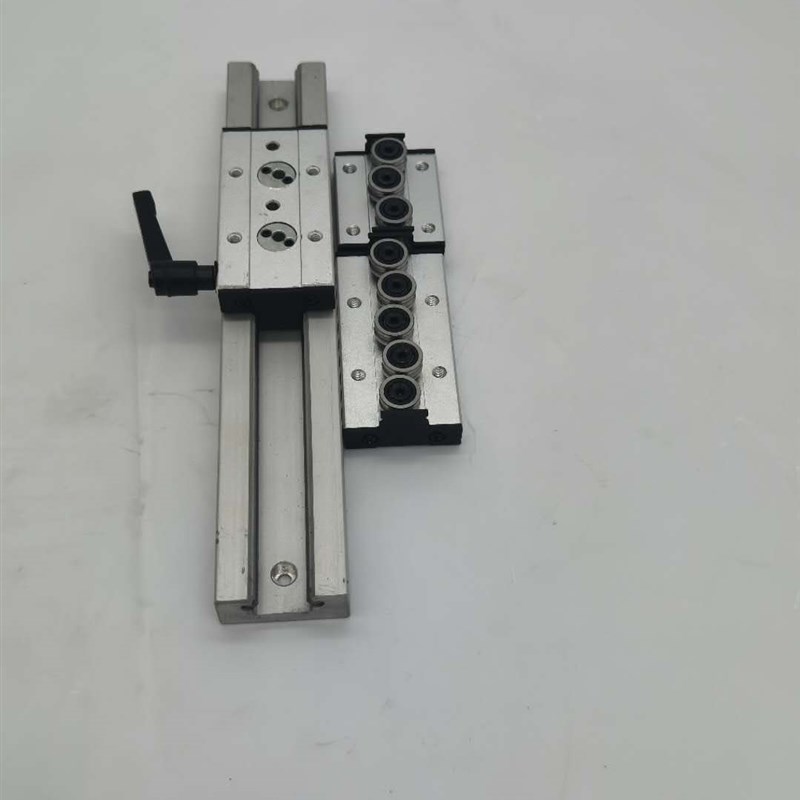 内置双轴心直线导轨SGR10 15N 20 25 35滚轮锁紧滑块光轴滑轨