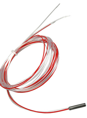 国产PT100铂电阻热电阻温度传感器探头4*30mmWZP两线制不锈钢cu50