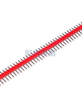 1X40P直针2.54mm单排针长11.2mm单双排直弯针接插件黑蓝白黄红色