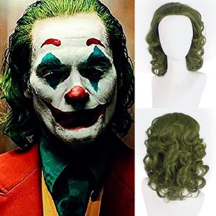 欧美小丑假发joker希斯莱杰小丑亚瑟弗莱克cos假毛万圣节搞怪头套