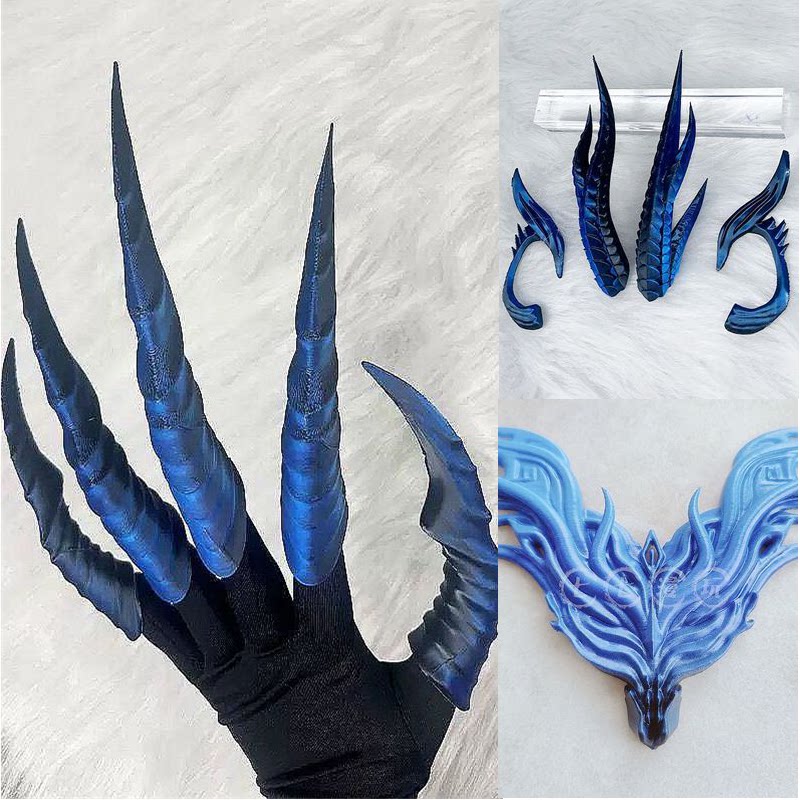 游戏动漫演出cosplay道具西海龙王腰封耳朵龙角 敖闰同款裂空龙爪
