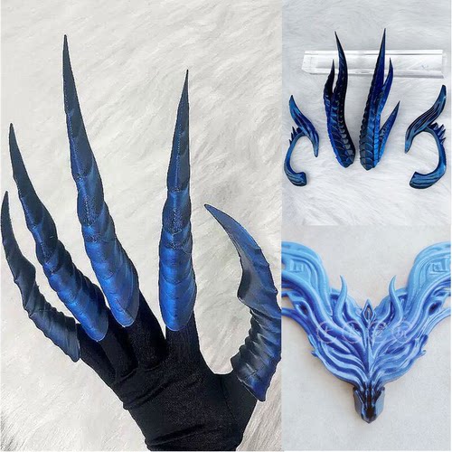 游戏动漫演出cosplay道具西海龙王腰封耳朵龙角 敖闰同款裂空龙爪