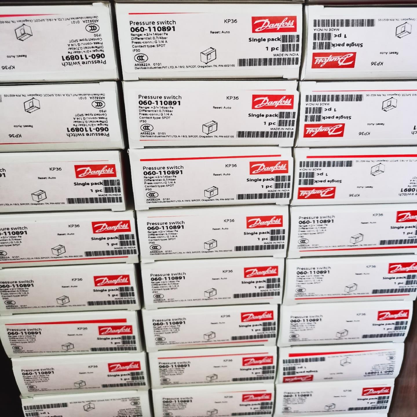 丹佛斯压力开关KP36，060-1108，全新原装正品现货。
