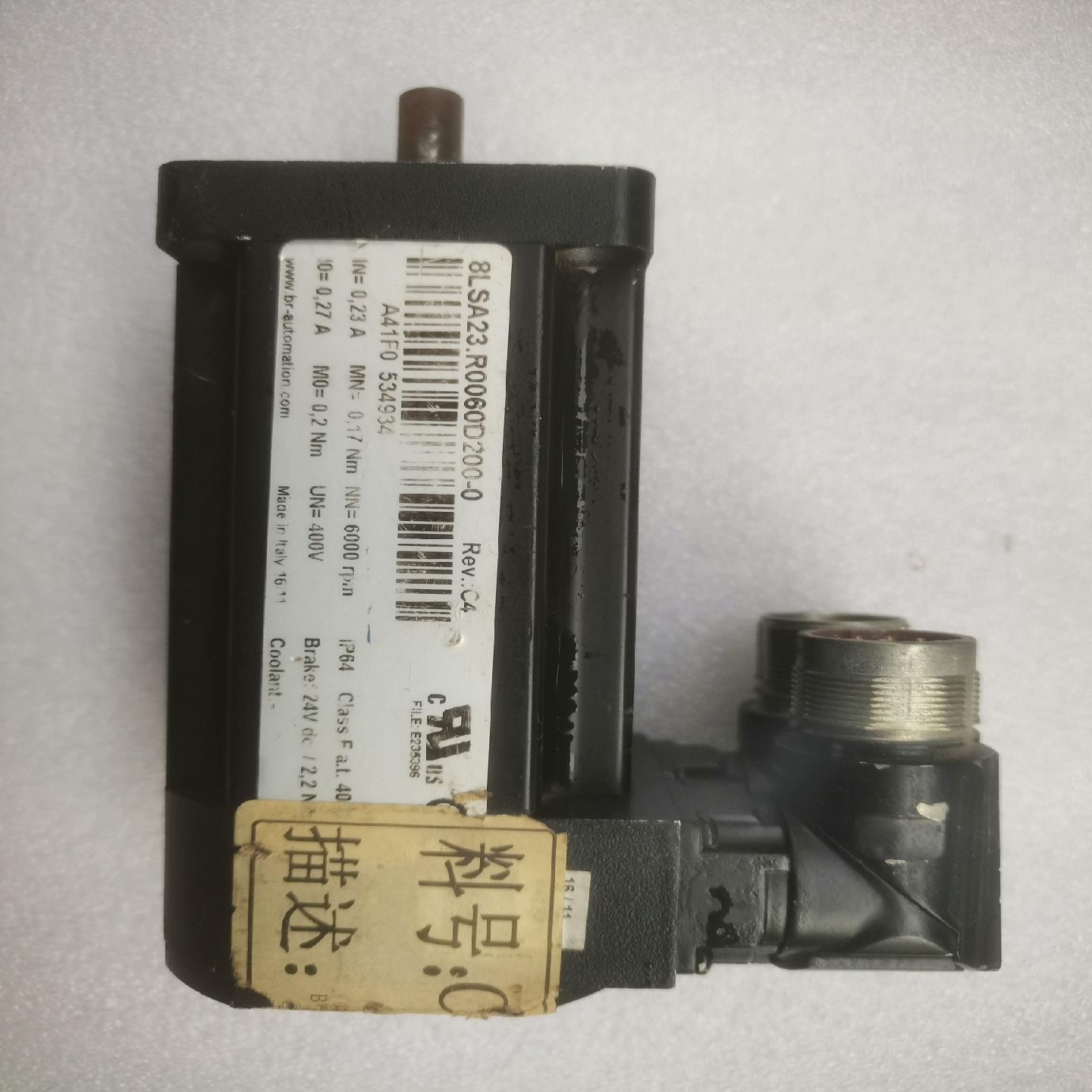 贝加莱8LSA23.R0060D0200-0伺机电机，实物拍
