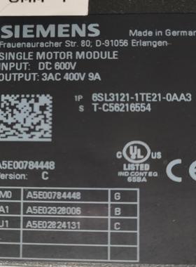 [德峰]西门子6SL3 121-1TE21-0AA3、