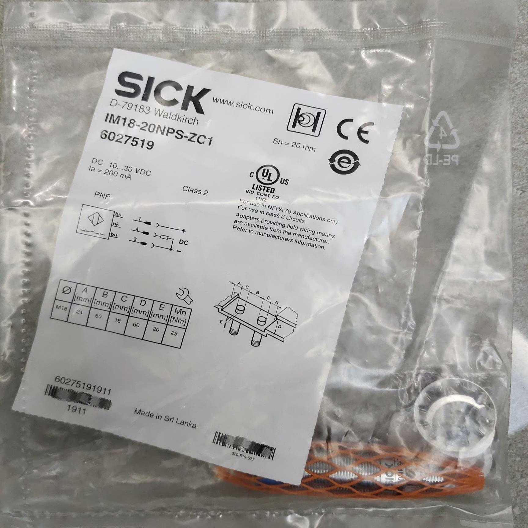 SICK西克传感器接近开关IM18-20NPS-ZC1