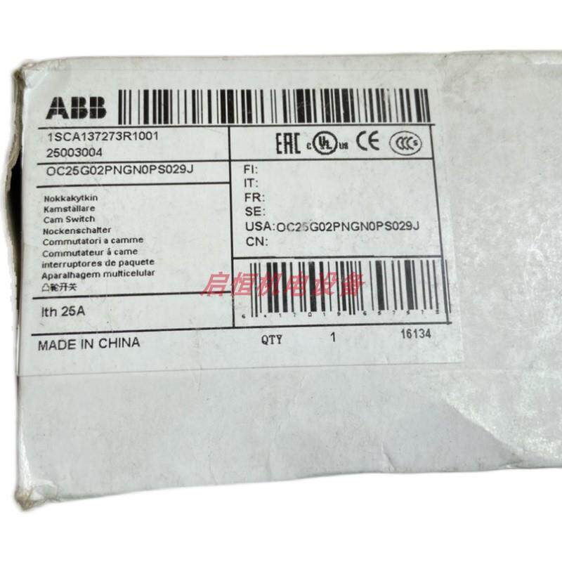 ABB凸轮开关  OC25G02PNGN0PS029J  25003004议价