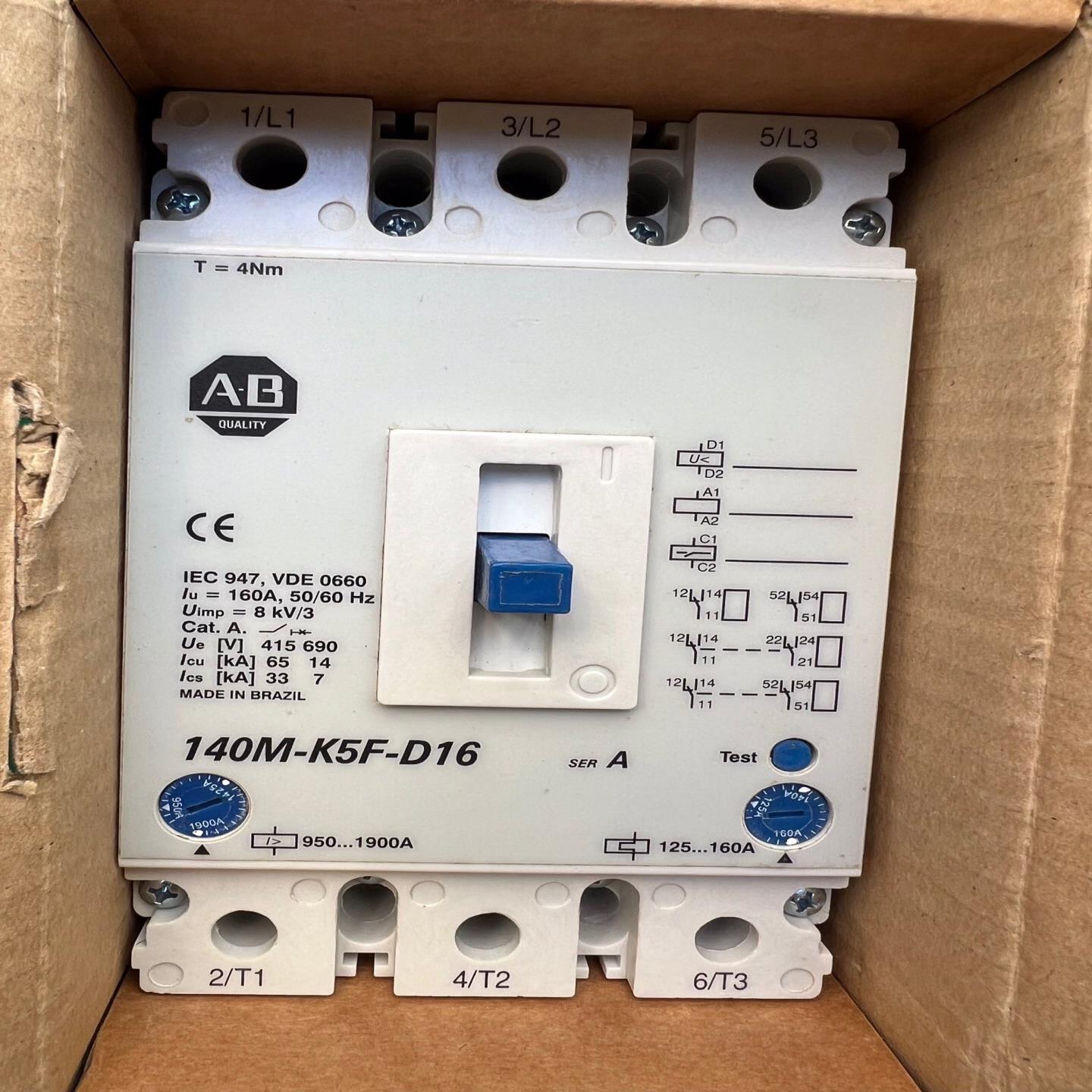 AB 罗克韦尔 140M-K5F-D16 160A 原装