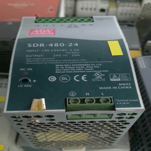 【工控自动化】SDR-480-24明纬导轨电源24V20A议价