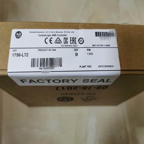 1756-L72 全新AB原装PLC现货 运费到付，全新