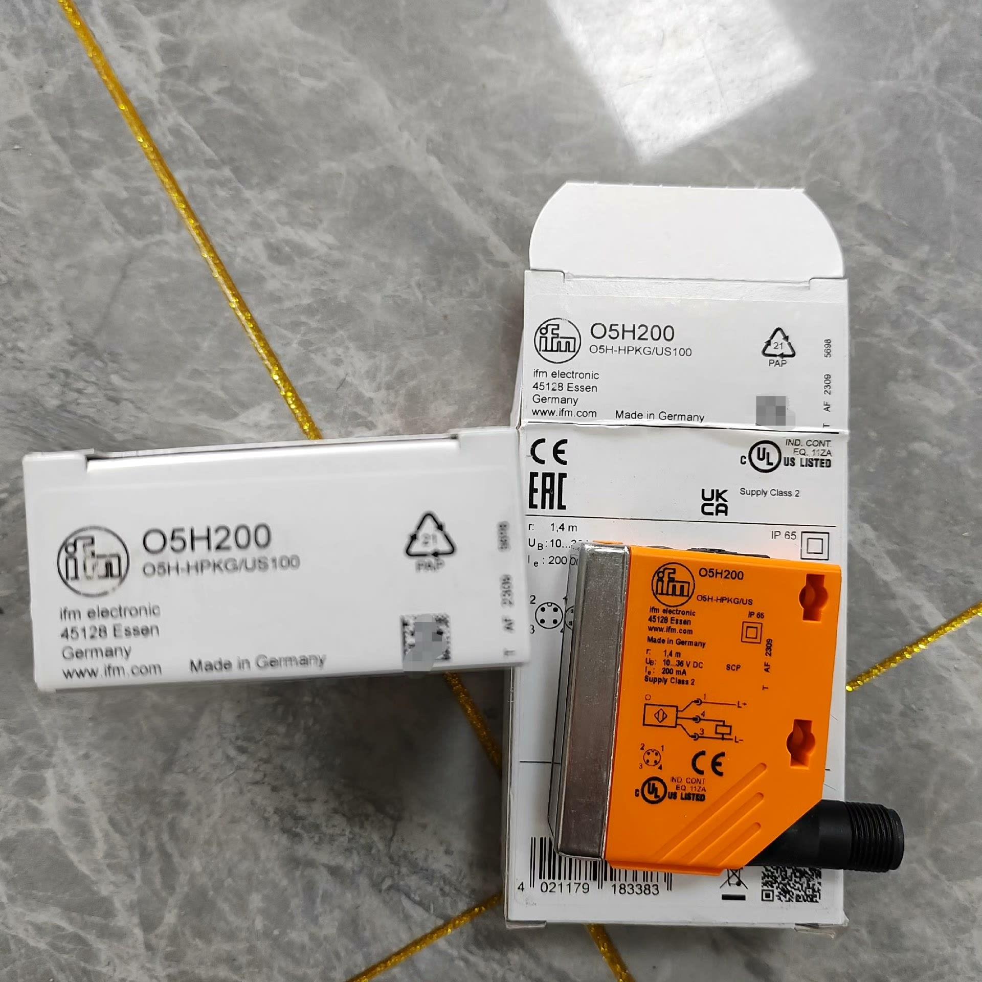 O5H200 易福门IFM 带背景消除的漫反射光电开关 全新