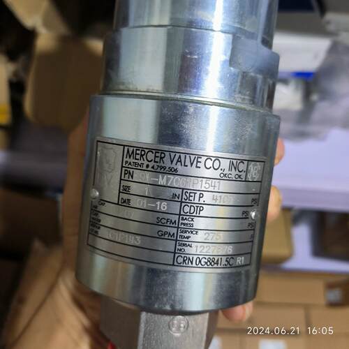 现货Mercer 91-M7C61P1541安全阀议价
