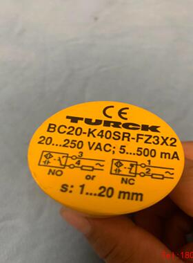 【非标价】图尔克接近开关BC20-K40SR-FZ3X2电容式传感器