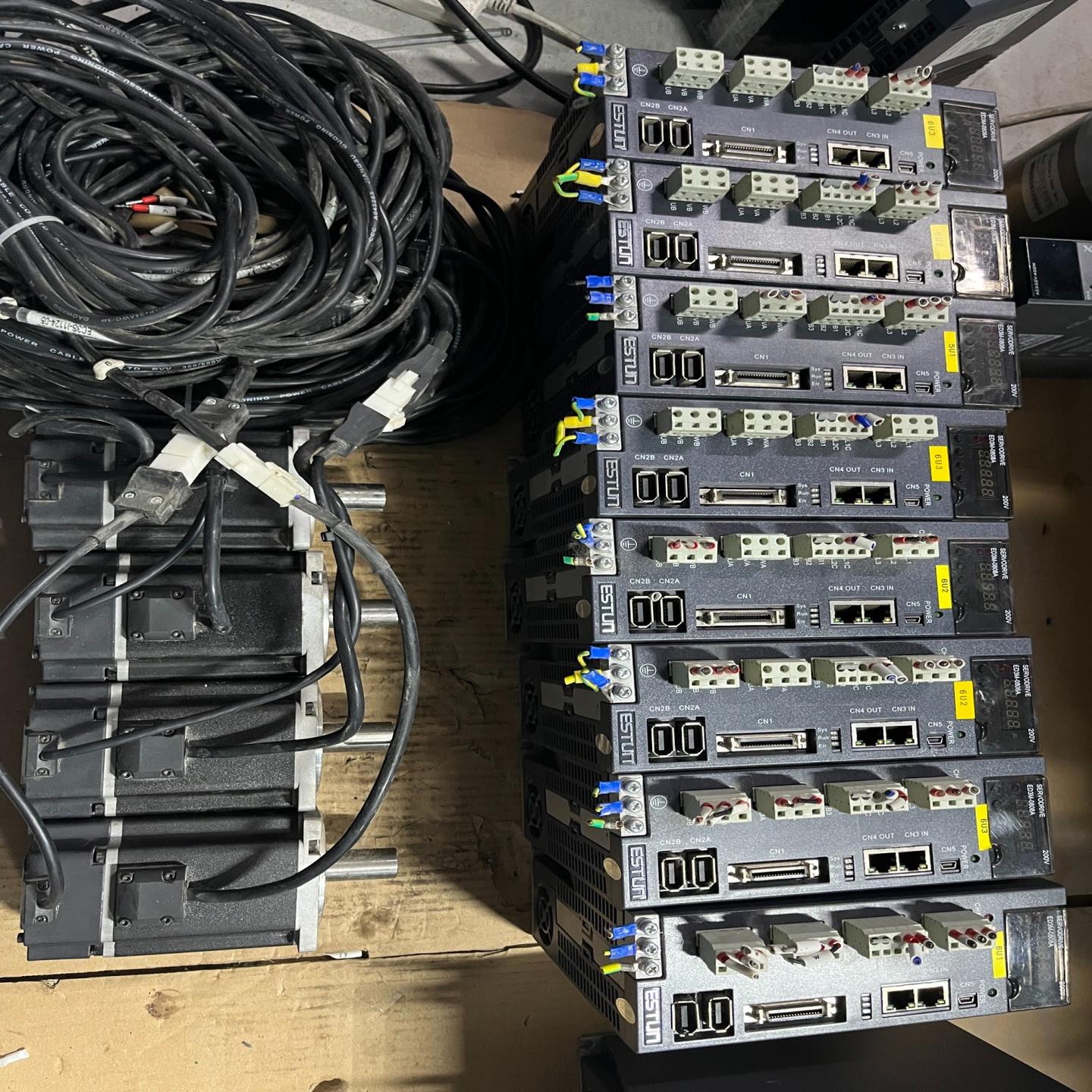 [德峰]拆机埃斯顿伺服电机驱动器套装，ED3M-0808AEA，EM