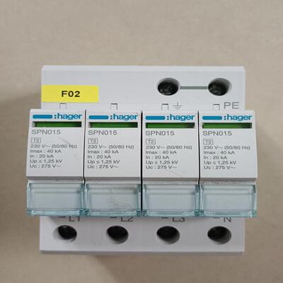 海格 hager浪涌保护器  SPN015  4P  40K