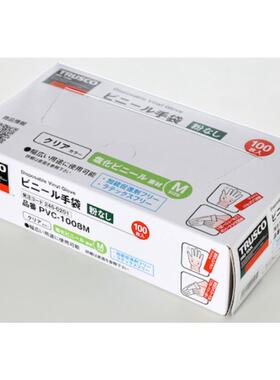 中山TRUSCO一次性比尼尔手套 PVC-1008S/M/L PVCP-1008S/M/L