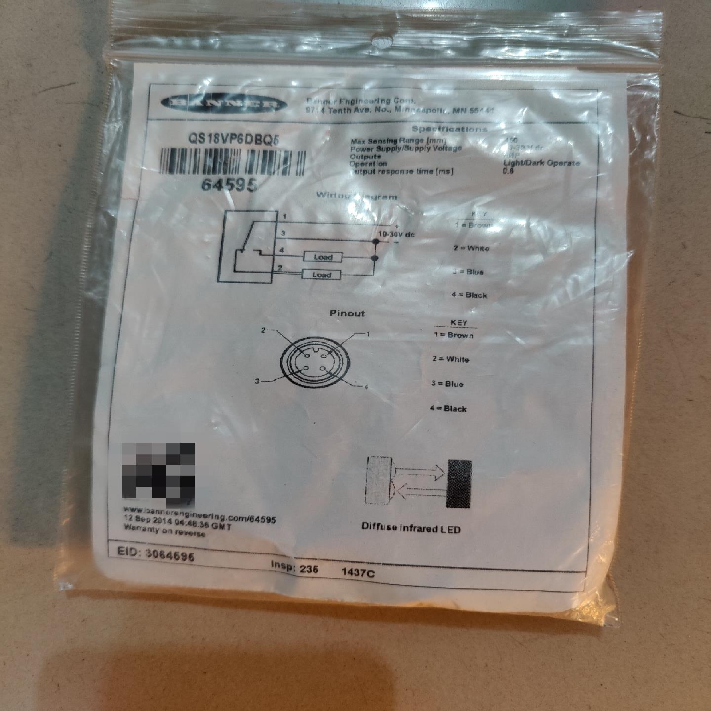 邦纳 全新原装 QS18VP6DBQ5 议价