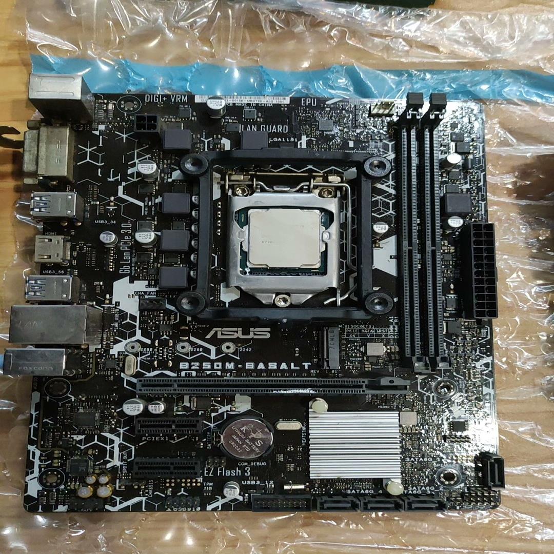 [德峰]华硕B250m-basalt 成色新带挡板，无暗病无拆修，有