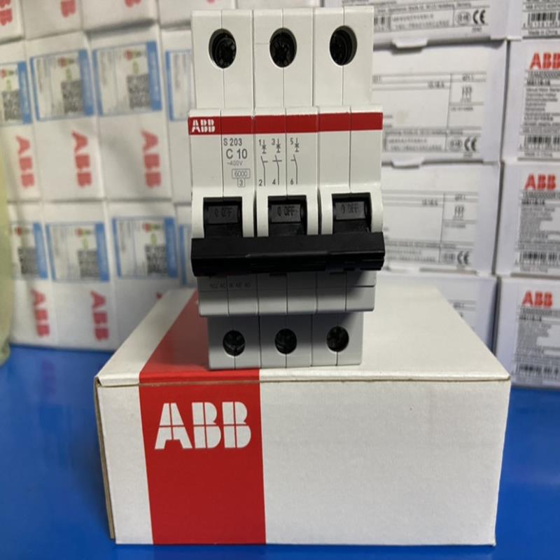 ABB微型断路器 S203-B10，S203-C10 3P 10A议价