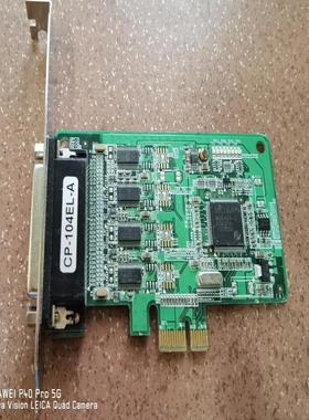 MOXA CP-104EL-A  PCIE总线4串口摩莎卡含