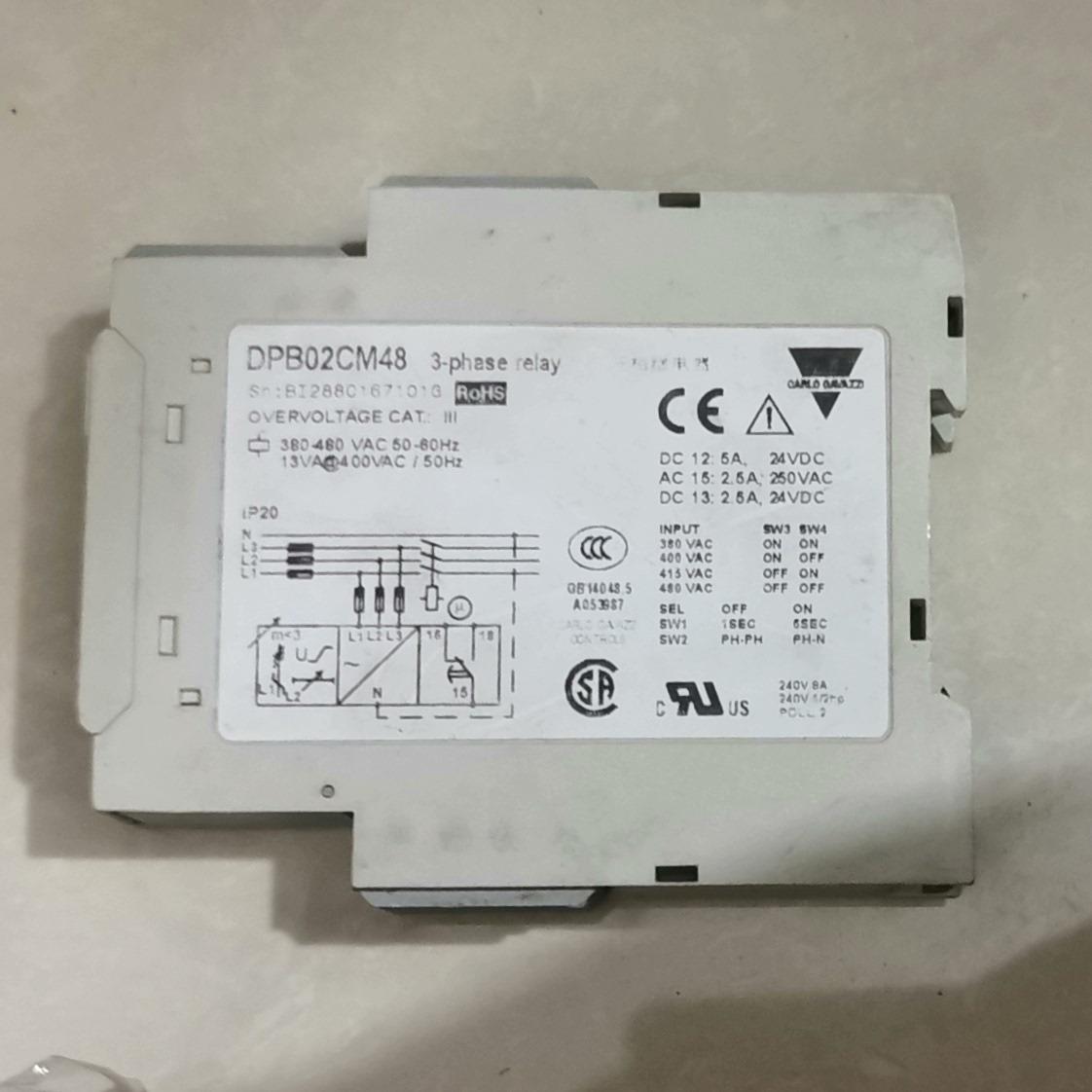 （设备配件）DPB02CM48瑞士佳乐CARLO GAVAZZI相序继电