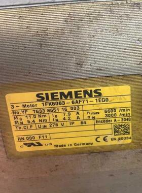 [德峰]西门子伺服电机，1FK6063-6AF71-1EG0，1AG